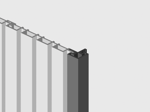 Slat Exterior WPC Panelling - External Corner