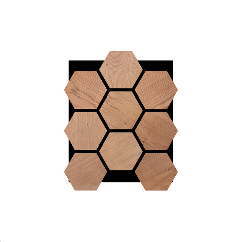 HEX - Acoustic Panelling - Black Walnut