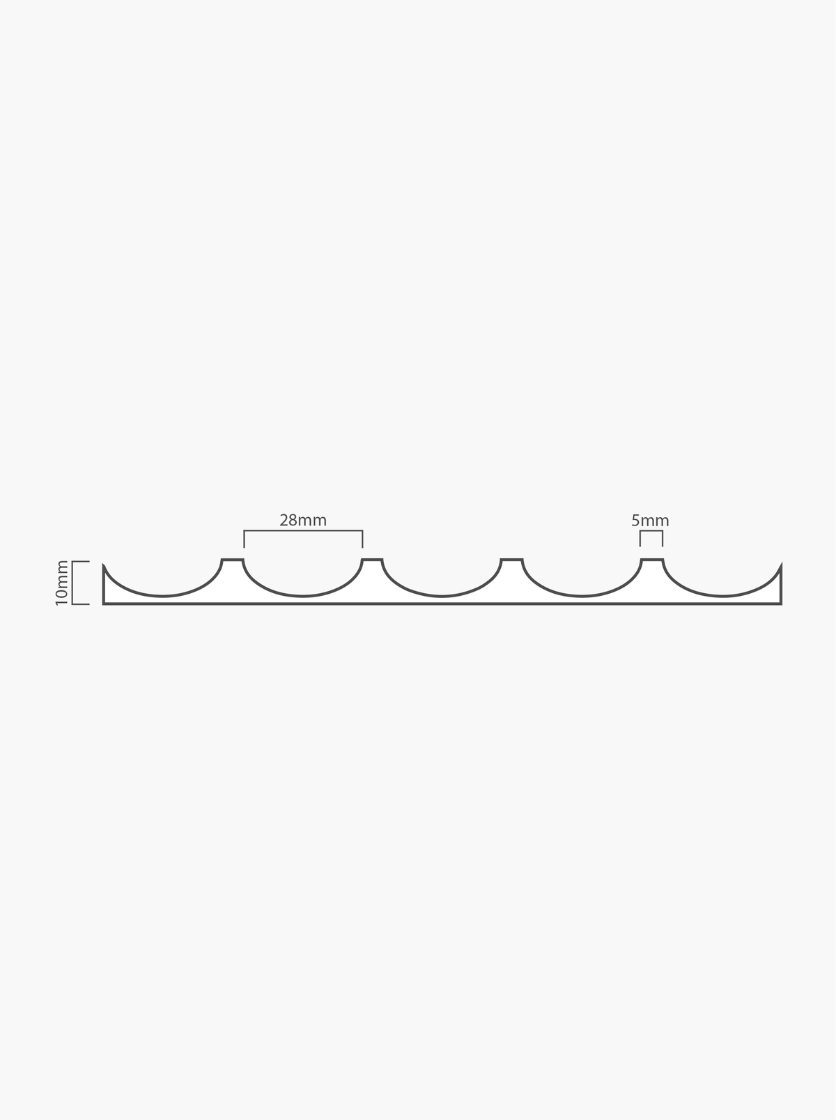 Waved Primed Panel - Profile Flex Waved - Profile Panels – Profile Panels