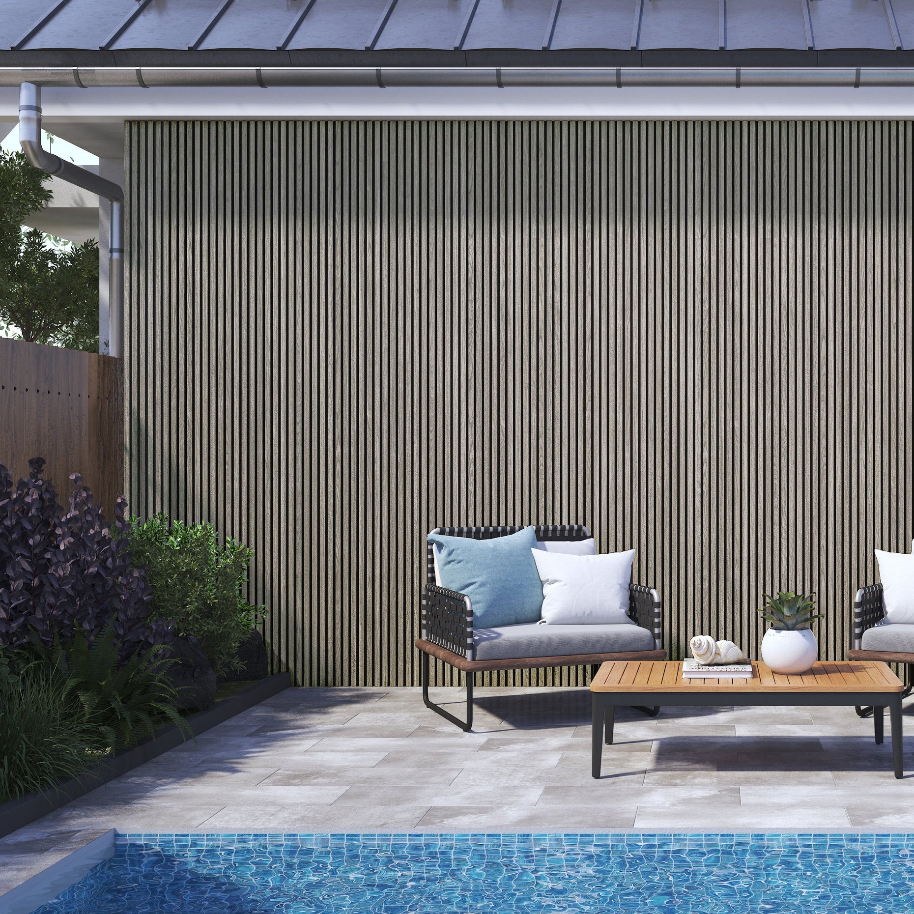 Profile Slat Exterior - Exterior WPC Feature Panels – Profile Panels